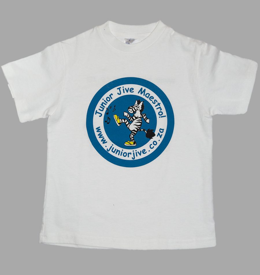 Circle Junior Jive Maestros white t-shirt 7 - 8 years size